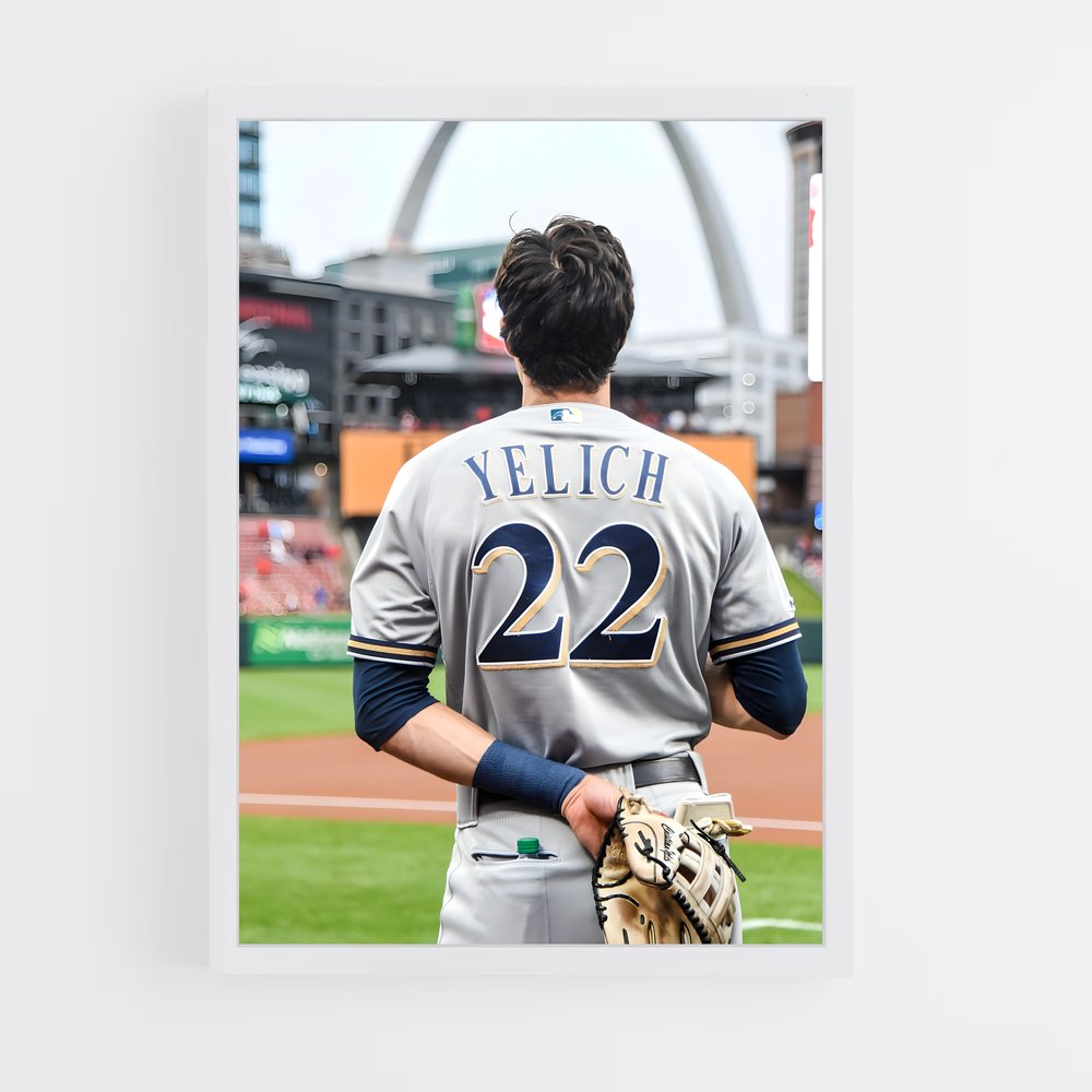 Poster Christian au Marbre – affiche Baseball (vue 3)